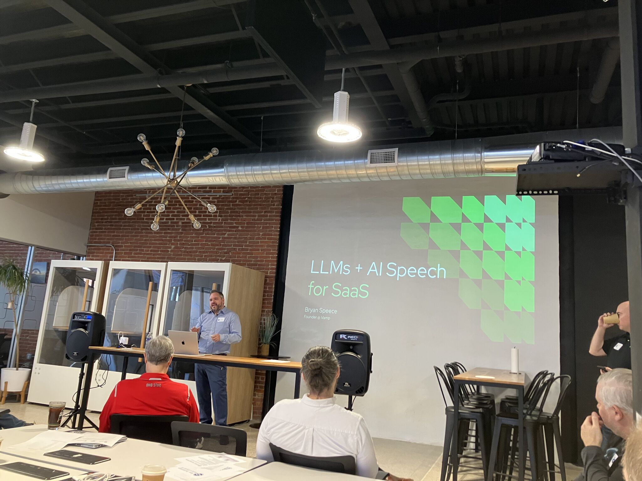 Bryan Speece speaking at AI Day of Central PA