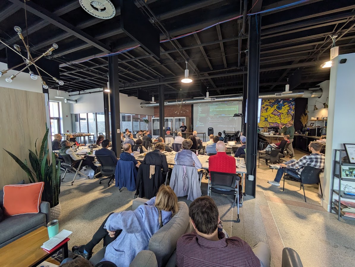 Chuck Russell presenting at AI Day